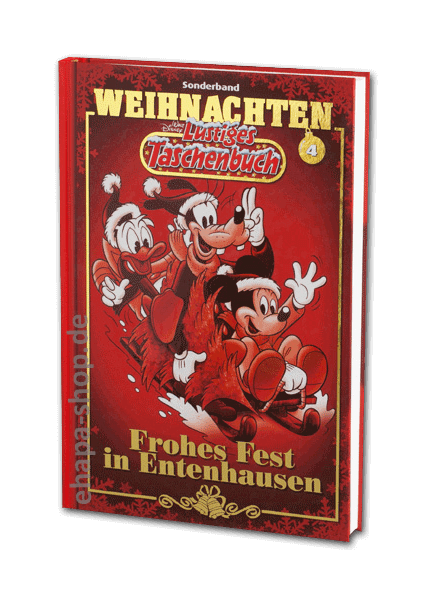 Lustiges Taschenbuch Weihnachten Nr. 1 - 4 + Sammelschuber
