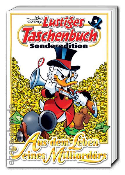 Lustiges Taschenbuch Sonderedition 65 Jahre Dagobert Duck Nr. 1-4 mit Schuber