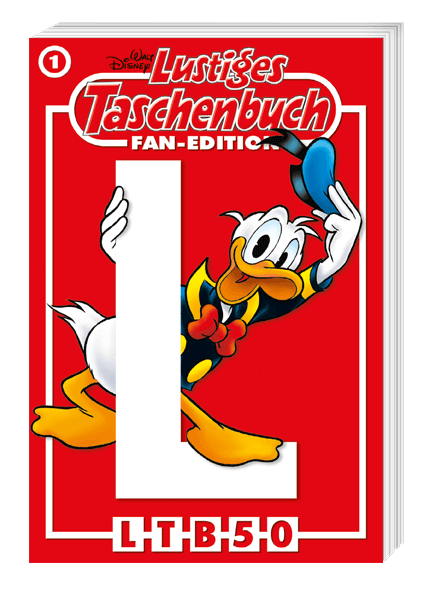Lustiges Taschenbuch Fan-Edition Nr. 01 - 05 + Sammelbox