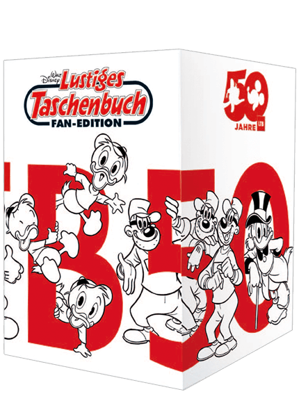 Lustiges Taschenbuch Fan-Edition Nr. 01 - 05 + Sammelbox