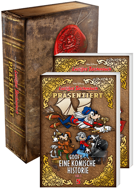 Lustiges Taschenbuch präsentiert Nr. 05 + 06 - Goofy, Eine komische Historie + Sammelbox