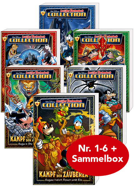 Lustiges Taschenbuch Collection Nr. 1 - 6 + Schuber