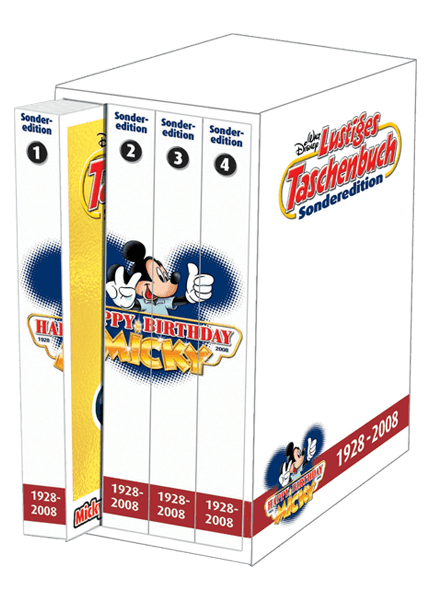 Lustiges Taschenbuch Sondereditionsbox 80 Jahre Micky Maus - Nr. 1 - 4