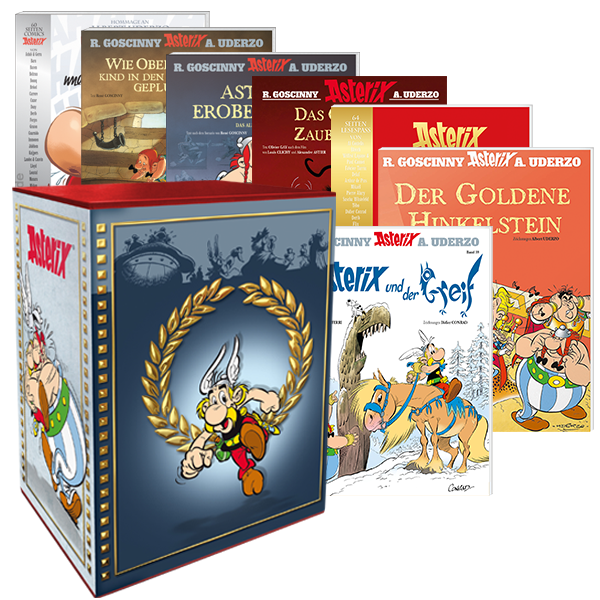 Asterix Luxusbox mit Band 1-39 und sechs Sonderbänden