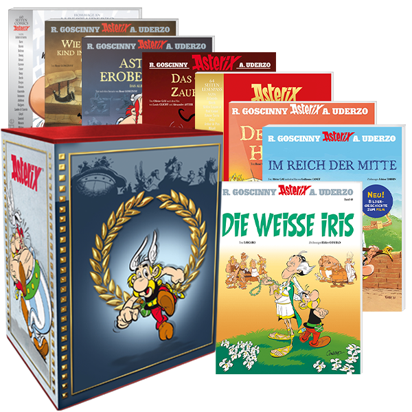 Asterix Luxusbox mit Band 1-40 und sieben Sonderbänden