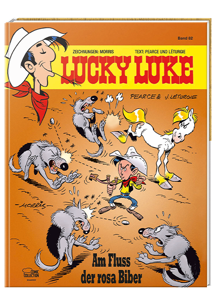 Lucky Luke Nr. 82: Am Fluss der rosa Biber - gebundene Ausgabe