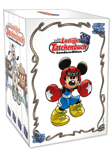 Lustiges Taschenbuch Sonderedition Film Nr. 01 - 04 + Schuber