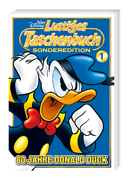 LTB Sonderedition 80 Jahre Donald Duck Nr. 1 - 4 + Sammelbox