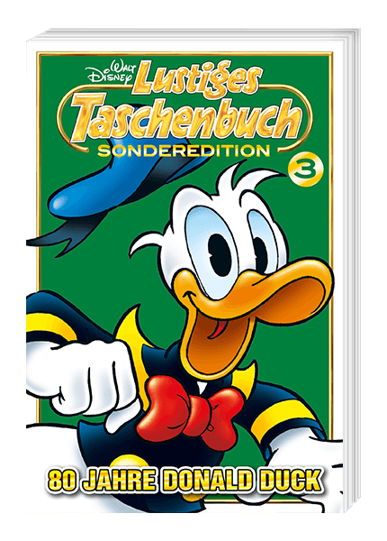 LTB Sonderedition 80 Jahre Donald Duck Nr. 1 - 4 + Sammelbox