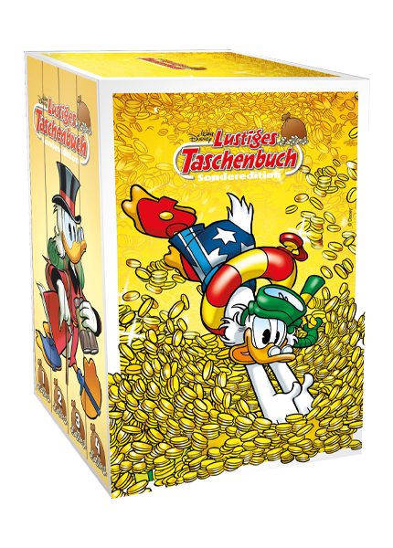 Lustiges Taschenbuch Sonderedition Onkel Dagobert Nr. 01 - 04 + Schuber