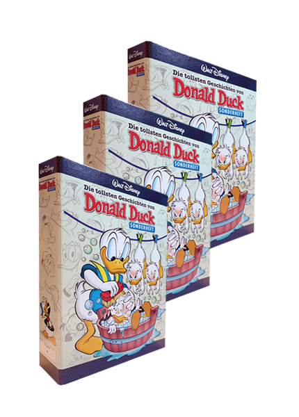 Donald Duck Sonderheft Sammelordner 3er Pack, Farbe: creme