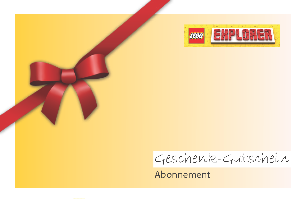 LEGO Abo Geschenkkarte